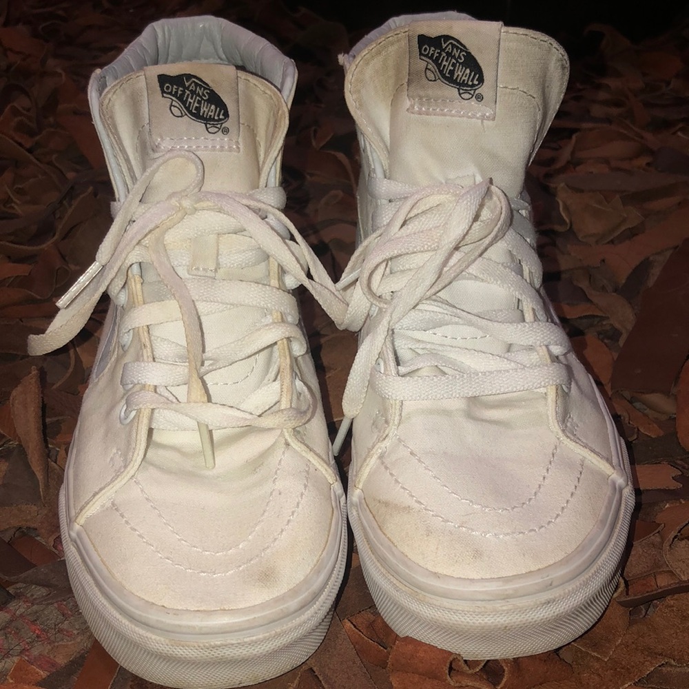 White high top vans
